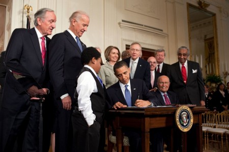 Obama signs the Patient Protection