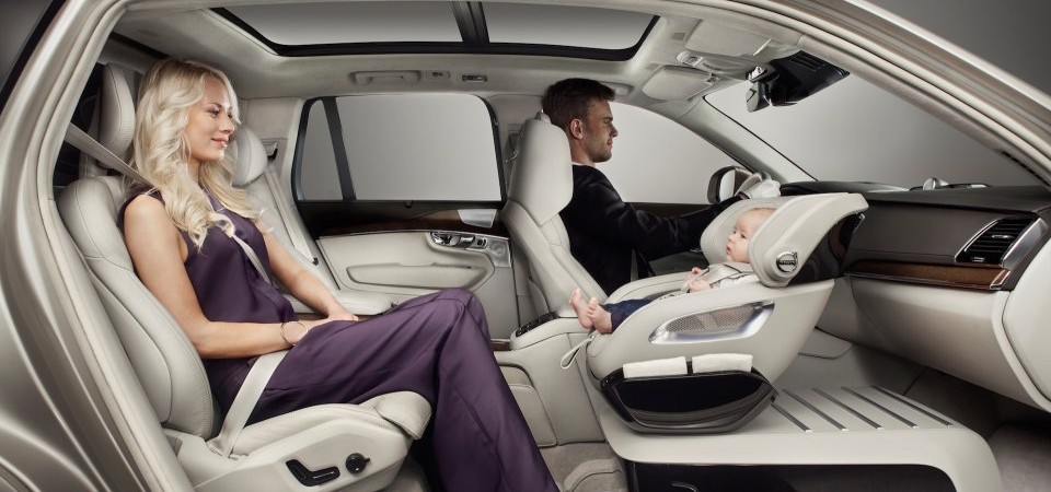 Volvo concept replaces front passenger spot with a baby seat